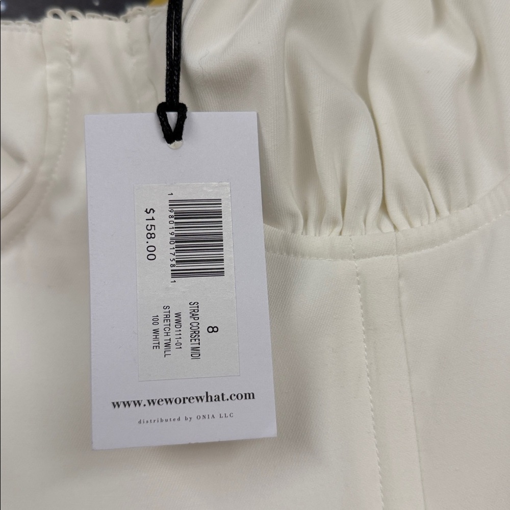 WeWoreWhat Corset Midi Dress in White - Picture 8 of 9